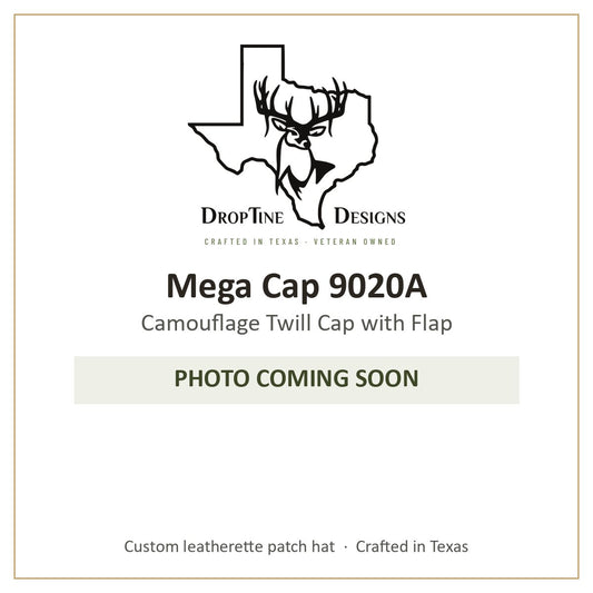 Photo coming soon: Mega Cap 9020A Camouflage Twill Cap with Flap