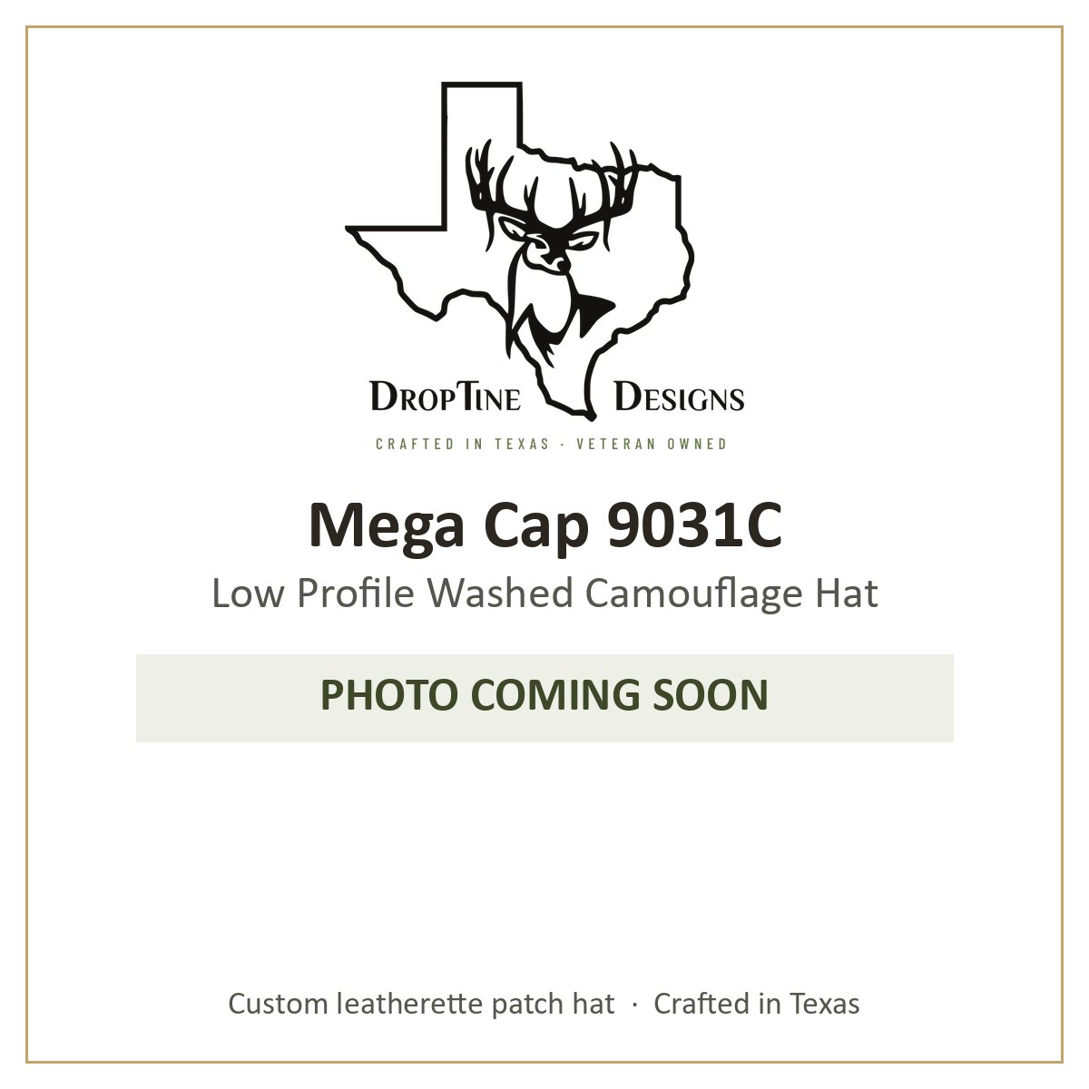 Photo coming soon: Mega Cap 9031C Low Profile Washed Camouflage Hat