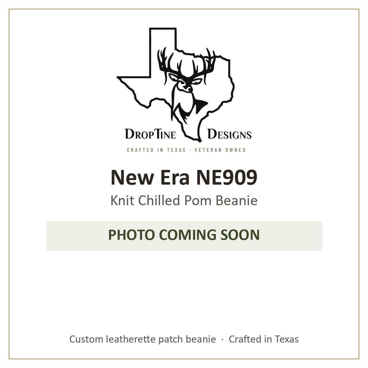 Photo coming soon: New Era NE909 Knit Chilled Pom Beanie