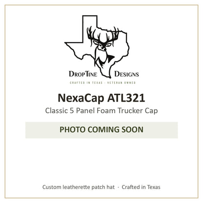 Photo coming soon: NexaCap ATL321 Classic 5 Panel Foam Trucker Cap