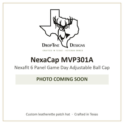 Photo coming soon: NexaCap MVP301A Nexafit 6 Panel Game Day Adjustable Ball Cap