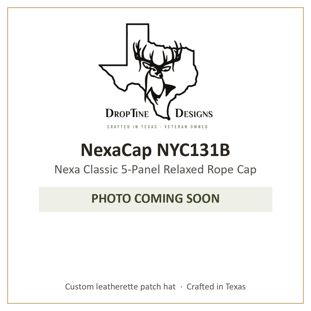 Photo coming soon: NexaCap NYC131B Nexa Classic 5-Panel Relaxed Rope Cap