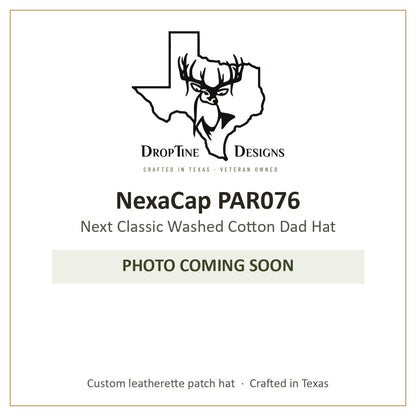 Photo coming soon: NexaCap PAR076 Next Classic Washed Cotton Dad Hat