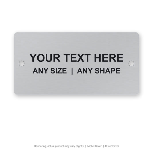 Nickel Silver engraved plate (rendering)
