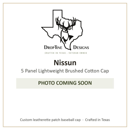 Photo coming soon: Nissun 5 Panel Lightweight Brushed Cotton Cap