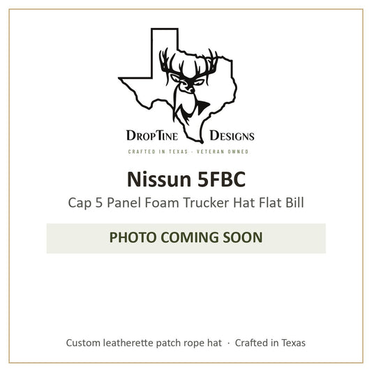 Photo coming soon: Nissun 5FBC Cap 5 Panel Foam Trucker Hat Flat Bill