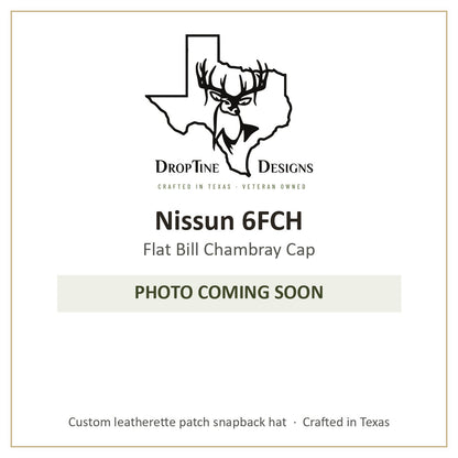 Photo coming soon: Nissun 6FCH Flat Bill Chambray Cap