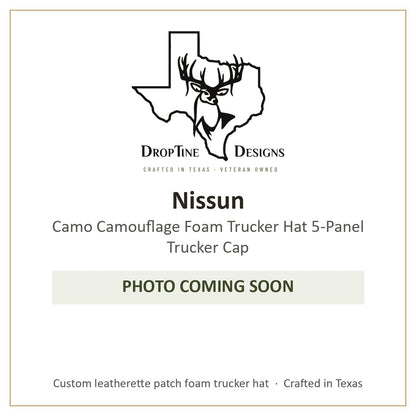 Photo coming soon: Nissun Camo Camouflage Foam Trucker Hat 5-Panel Trucker Cap