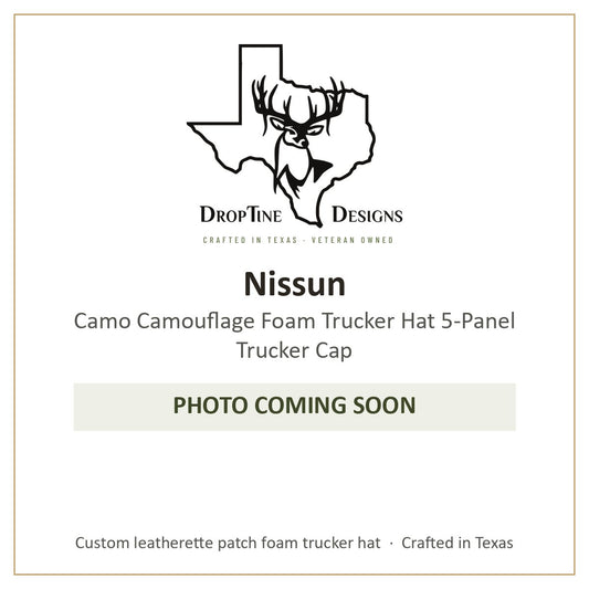 Photo coming soon: Nissun Camo Camouflage Foam Trucker Hat 5-Panel Trucker Cap