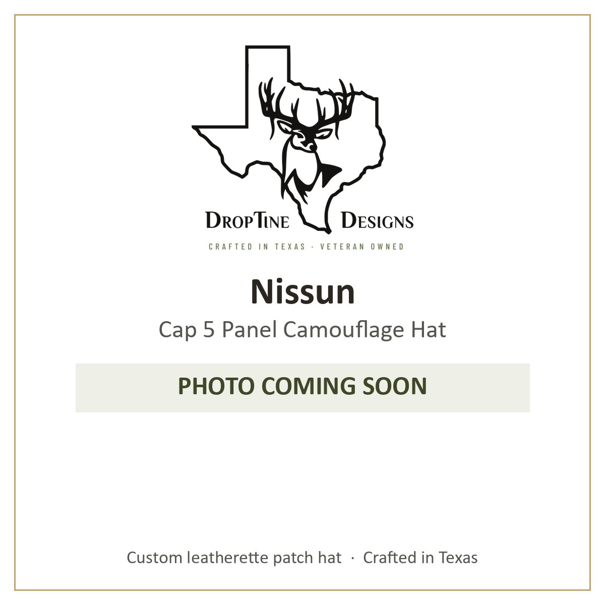 Photo coming soon: Nissun Cap 5 Panel Camouflage Hat