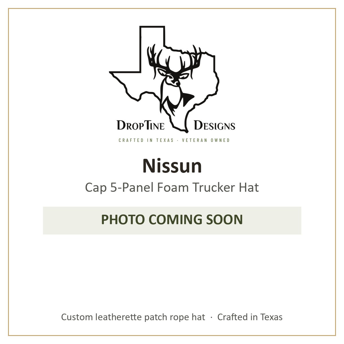 Photo coming soon: Nissun Cap 5-Panel Foam Trucker Hat