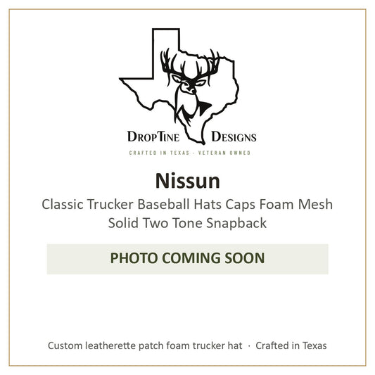 Photo coming soon: Nissun Classic Trucker Baseball Hats Caps Foam Mesh Solid Two Tone Snapback