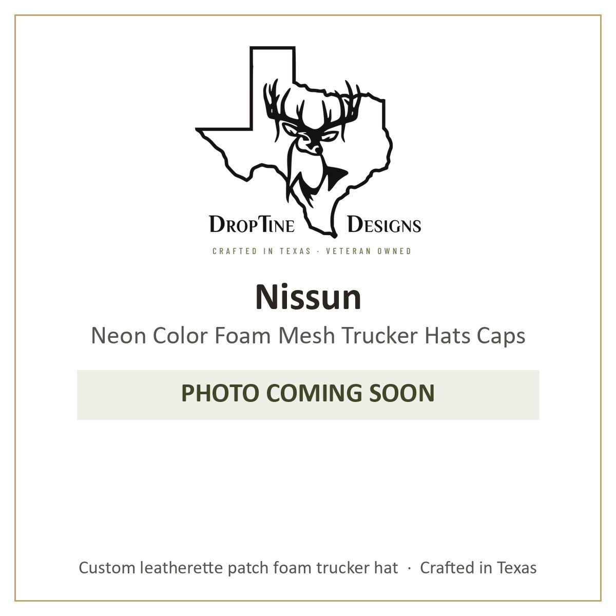 Photo coming soon: Nissun Neon Color Foam Mesh Trucker Hats Caps