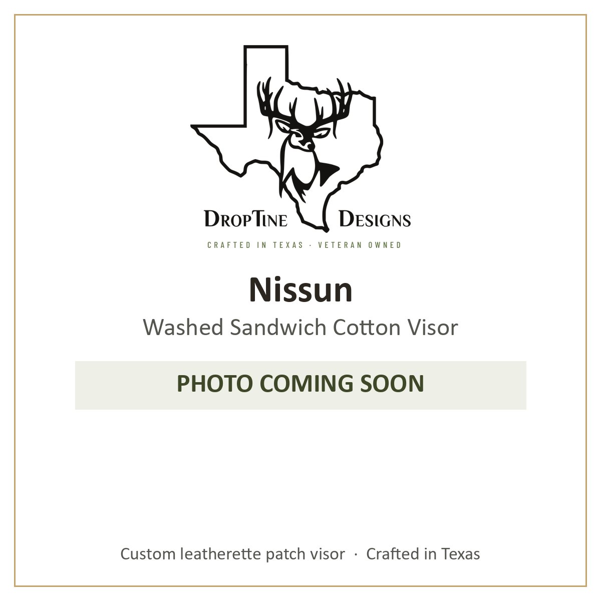Photo coming soon: Nissun Washed Sandwich Cotton Visor