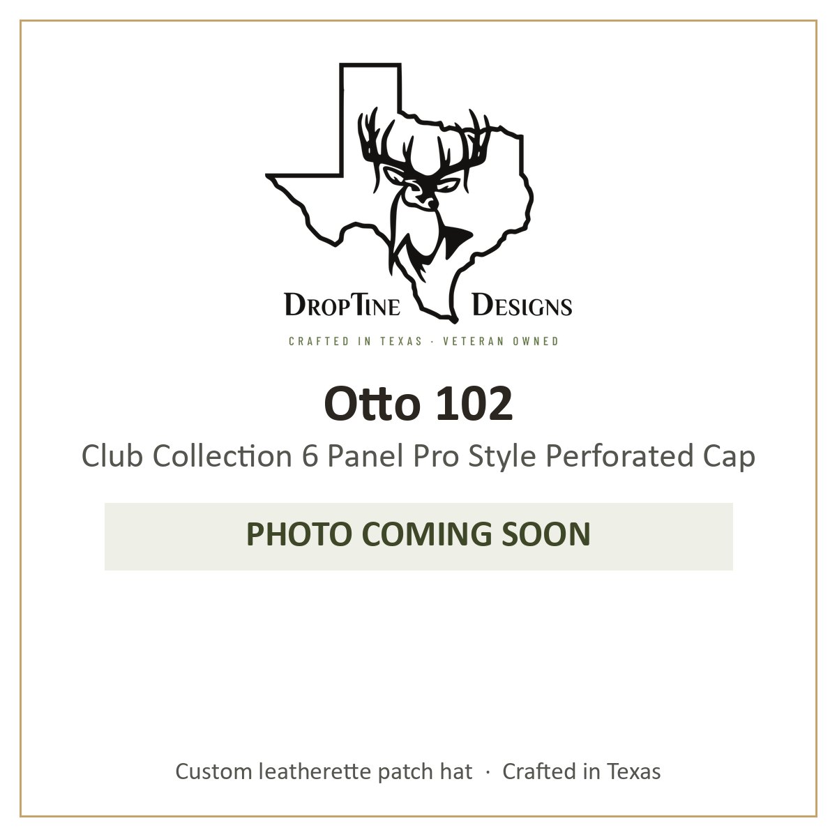 Photo coming soon: Otto 102 Club Collection 6 Panel Pro Style Perforated Cap
