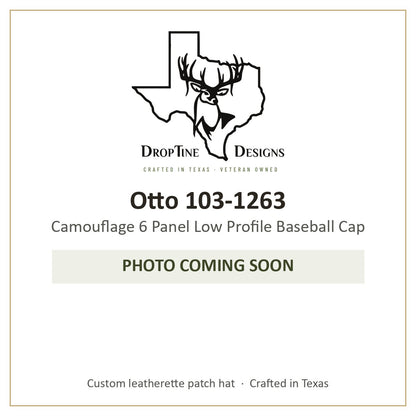 Photo coming soon: Otto 103-1263 Camouflage 6 Panel Low Profile Baseball Cap