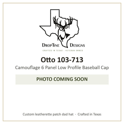 Photo coming soon: Otto 103-713 Camouflage 6 Panel Low Profile Baseball Cap