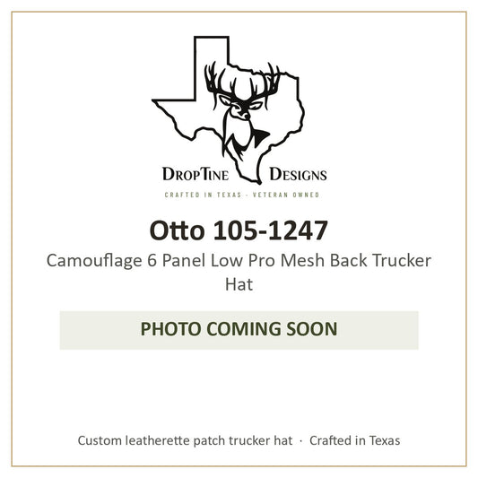 Photo coming soon: Otto 105-1247 Camouflage 6 Panel Low Pro Mesh Back Trucker Hat