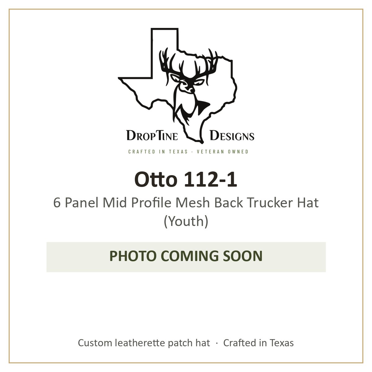 Photo coming soon: Otto 112-1 6 Panel Mid Profile Mesh Back Trucker Hat (Youth)
