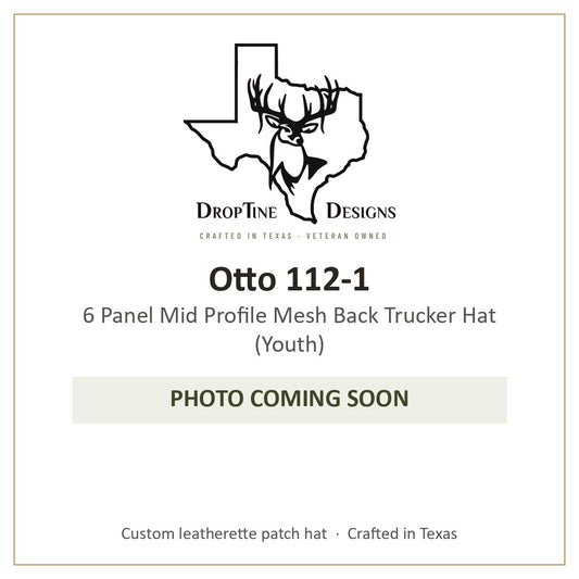 Photo coming soon: Otto 112-1 6 Panel Mid Profile Mesh Back Trucker Hat (Youth)
