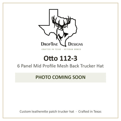 Photo coming soon: Otto 112-3 6 Panel Mid Profile Mesh Back Trucker Hat