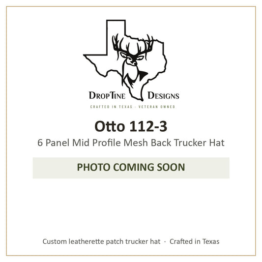 Photo coming soon: Otto 112-3 6 Panel Mid Profile Mesh Back Trucker Hat