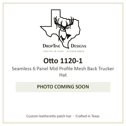 Photo coming soon: Otto 1120-1 Seamless 6 Panel Mid Profile Mesh Back Trucker Hat