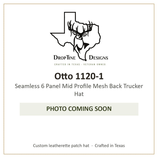 Photo coming soon: Otto 1120-1 Seamless 6 Panel Mid Profile Mesh Back Trucker Hat