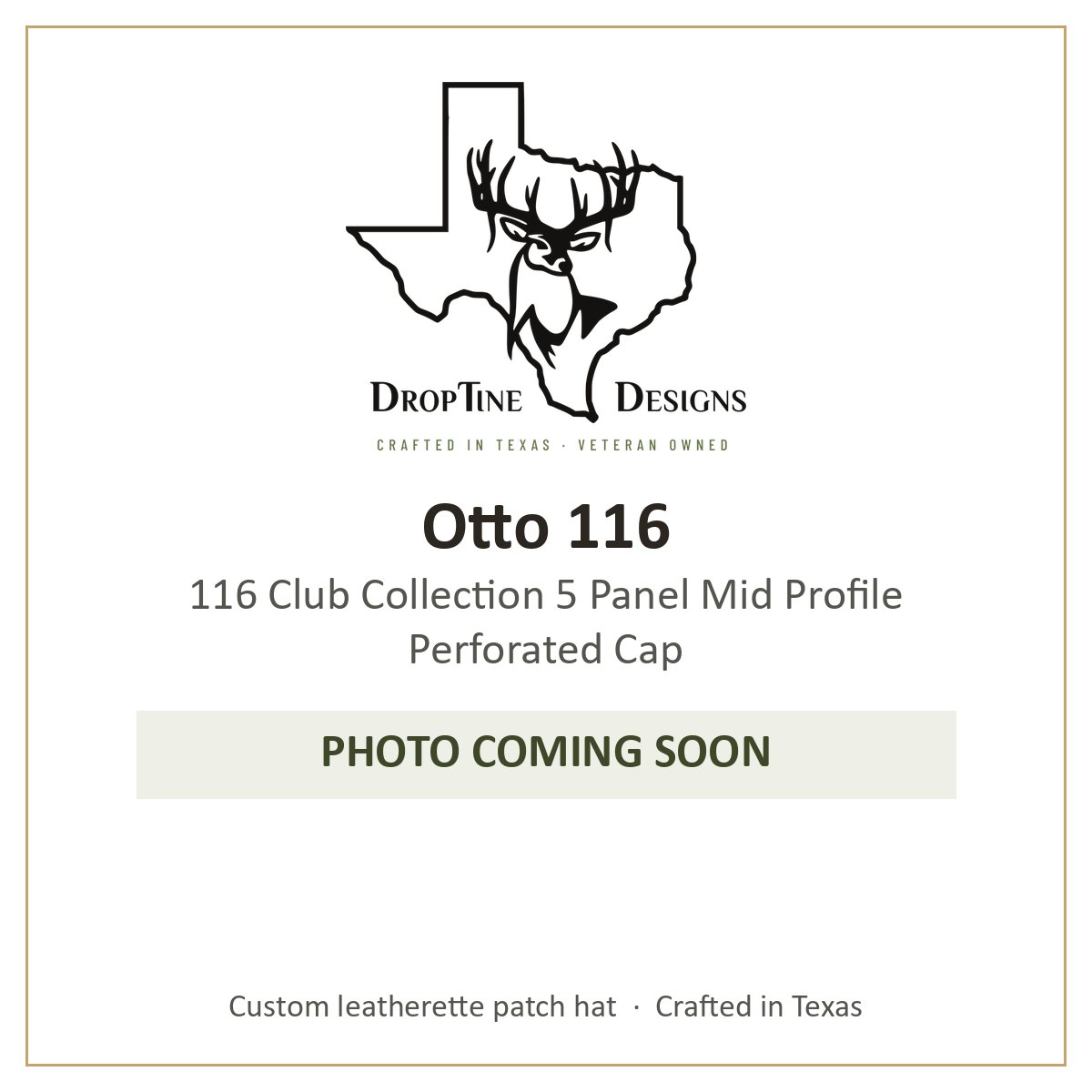 Photo coming soon: Otto 116 116 Club Collection 5 Panel Mid Profile Perforated Cap