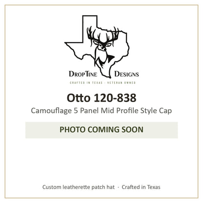 Photo coming soon: Otto 120-838 Camouflage 5 Panel Mid Profile Style Cap