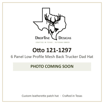 Photo coming soon: Otto 121-1297 6 Panel Low Profile Mesh Back Trucker Dad Hat