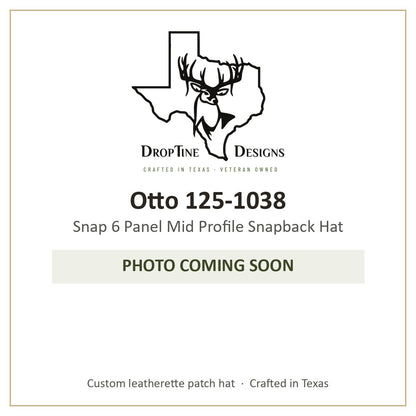 Photo coming soon: Otto 125-1038 Snap 6 Panel Mid Profile Snapback Hat
