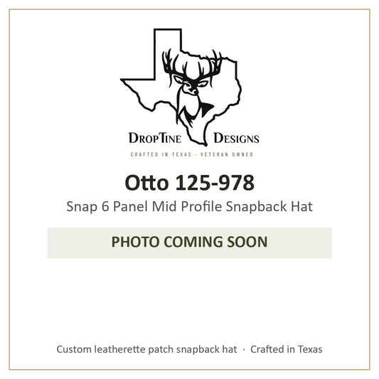 Photo coming soon: Otto 125-978 Snap 6 Panel Mid Profile Snapback Hat