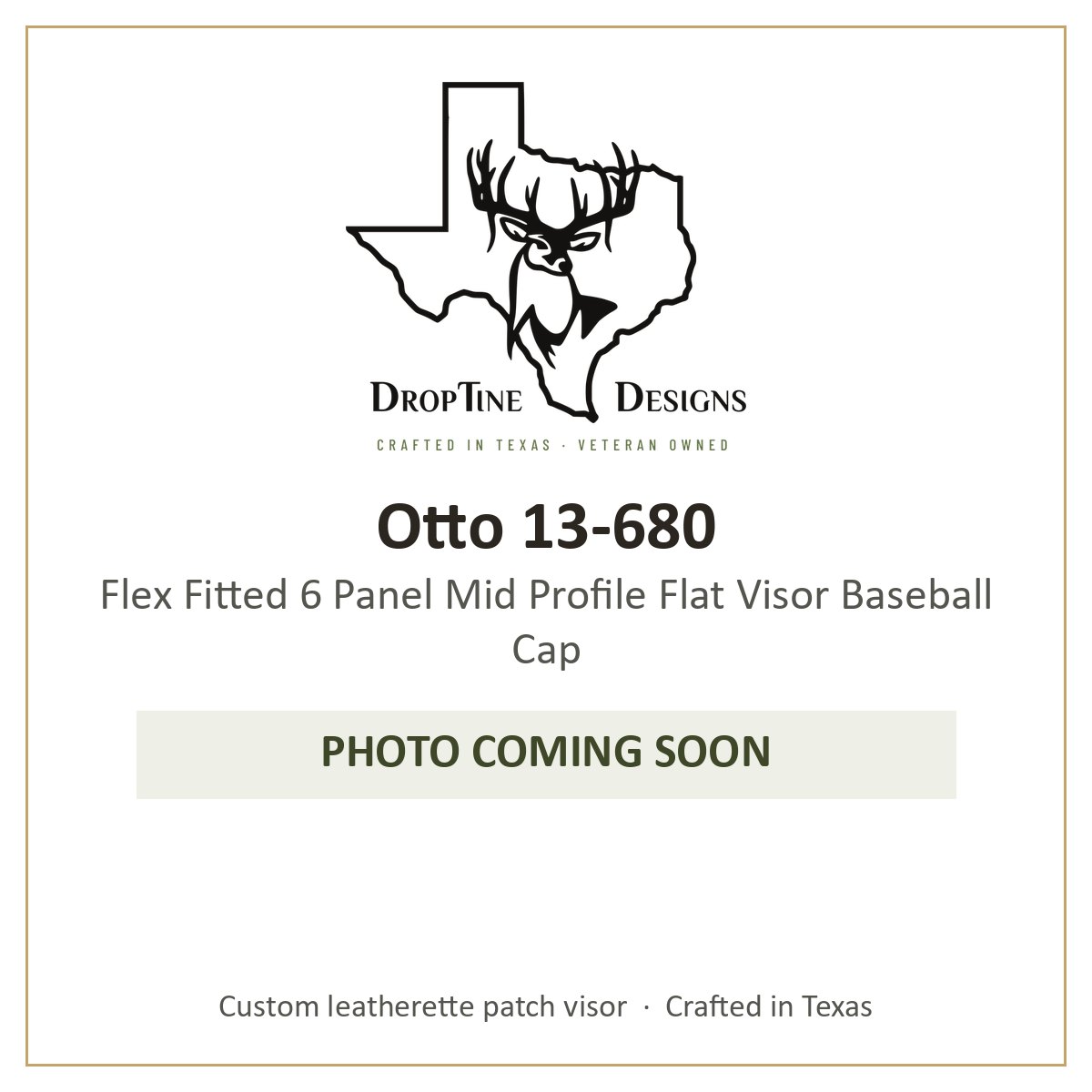 Photo coming soon: Otto 13-680 Flex Fitted 6 Panel Mid Profile Flat Visor Baseball Cap