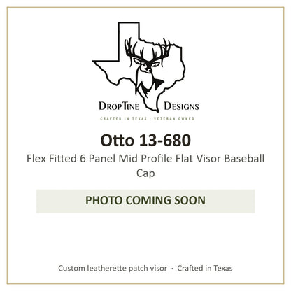 Photo coming soon: Otto 13-680 Flex Fitted 6 Panel Mid Profile Flat Visor Baseball Cap