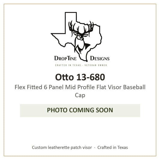 Photo coming soon: Otto 13-680 Flex Fitted 6 Panel Mid Profile Flat Visor Baseball Cap