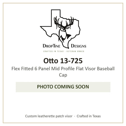 Photo coming soon: Otto 13-725 Flex Fitted 6 Panel Mid Profile Flat Visor Baseball Cap
