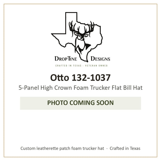 Photo coming soon: Otto 132-1037 5-Panel High Crown Foam Trucker Flat Bill Hat
