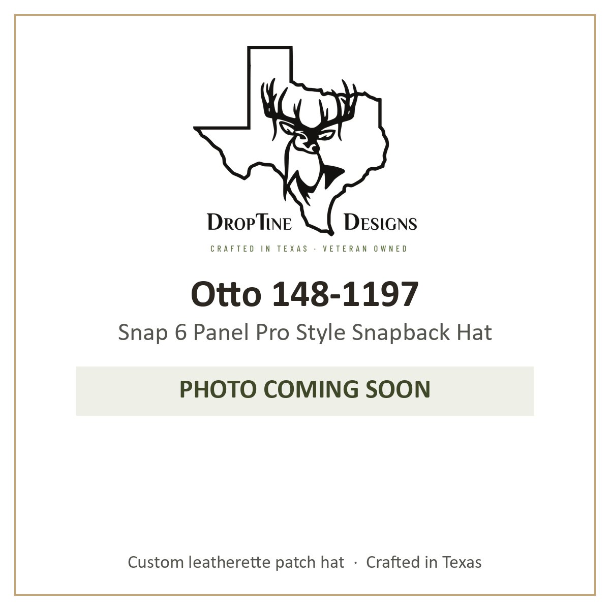 Photo coming soon: Otto 148-1197 Snap 6 Panel Pro Style Snapback Hat