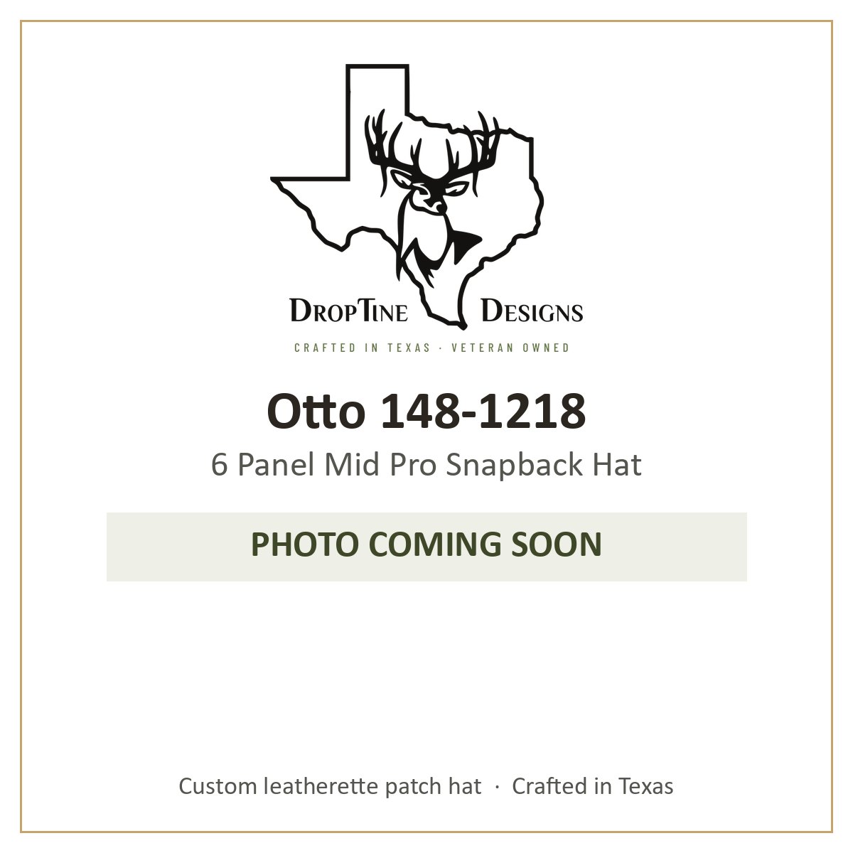 Photo coming soon: Otto 148-1218 6 Panel Mid Pro Snapback Hat