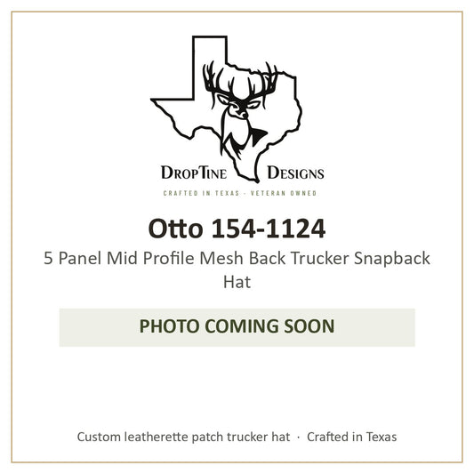 Photo coming soon: Otto 154-1124 5 Panel Mid Profile Mesh Back Trucker Snapback Hat