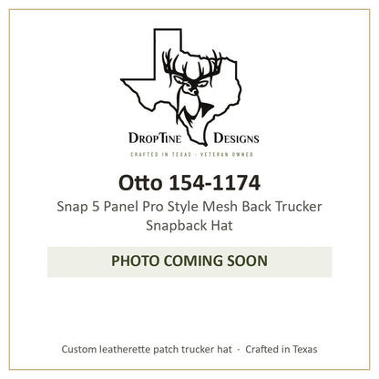 Photo coming soon: Otto 154-1174 Snap 5 Panel Pro Style Mesh Back Trucker Snapback Hat