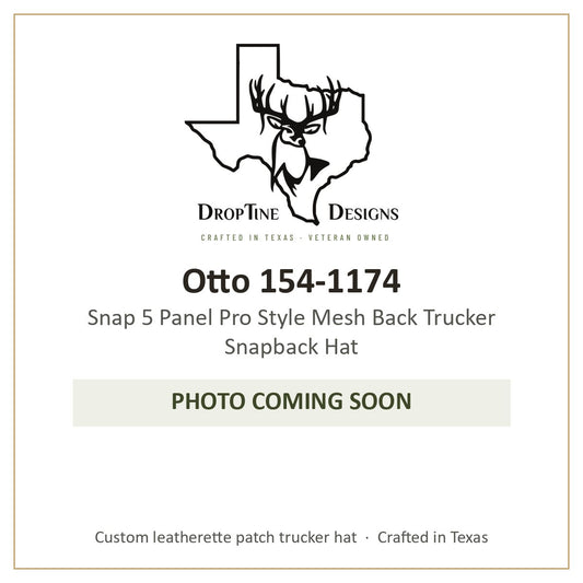 Photo coming soon: Otto 154-1174 Snap 5 Panel Pro Style Mesh Back Trucker Snapback Hat