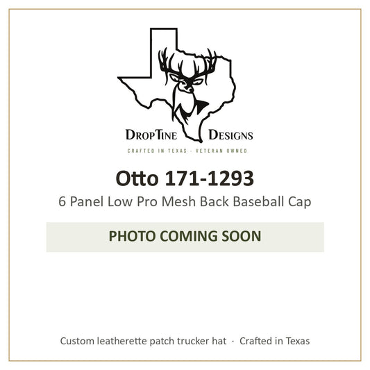 Photo coming soon: Otto 171-1293 6 Panel Low Pro Mesh Back Baseball Cap