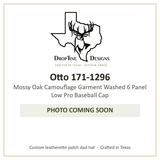 Photo coming soon: Otto 171-1296 Mossy Oak Camouflage Garment Washed 6 Panel Low Pro Baseball Cap