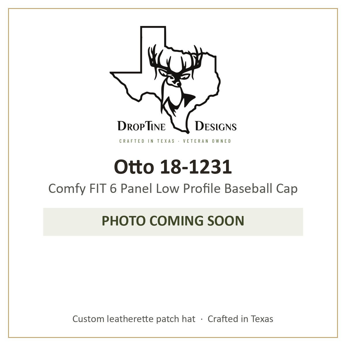 Photo coming soon: Otto 18-1231 Comfy FIT 6 Panel Low Profile Baseball Cap