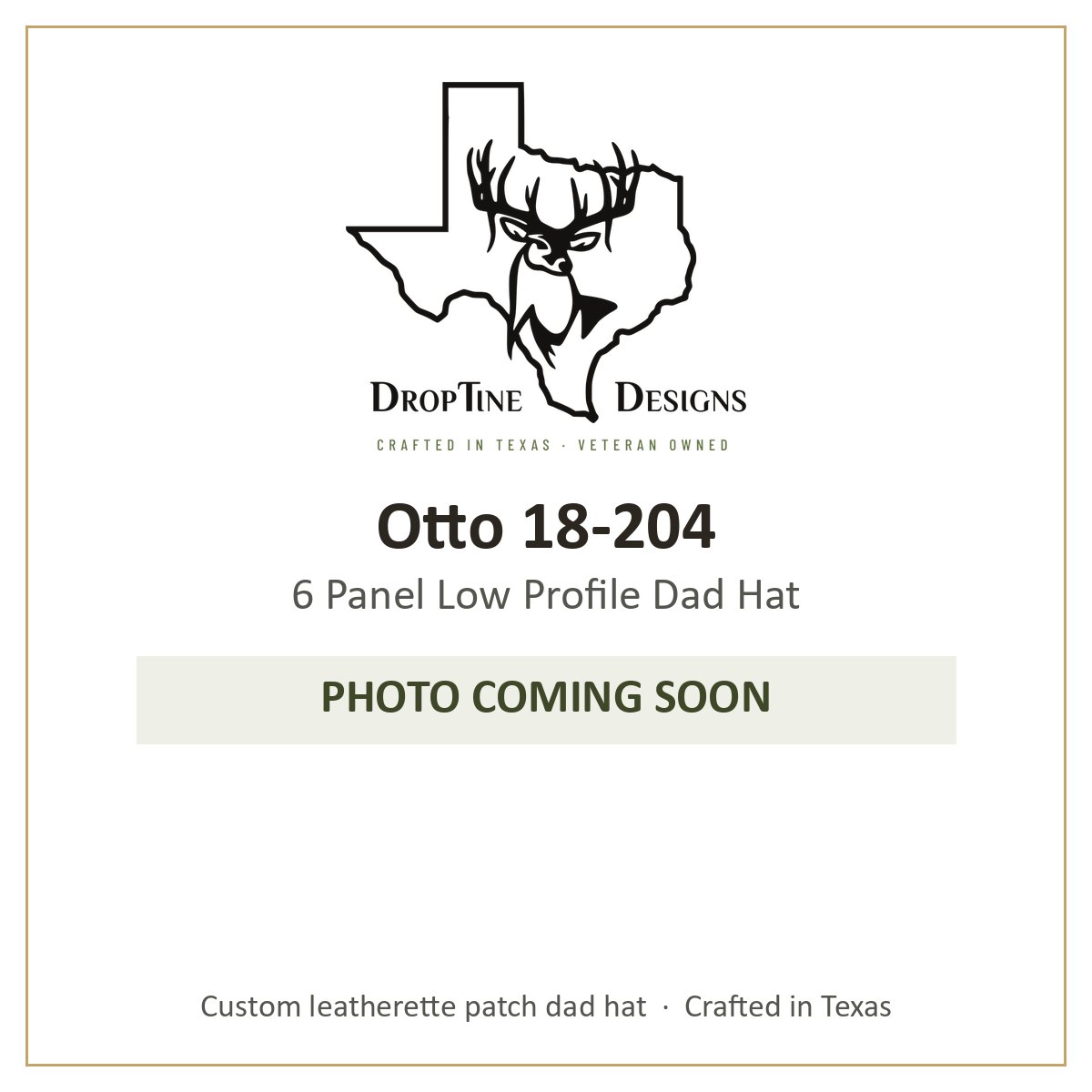 Photo coming soon: Otto 18-204 6 Panel Low Profile Dad Hat