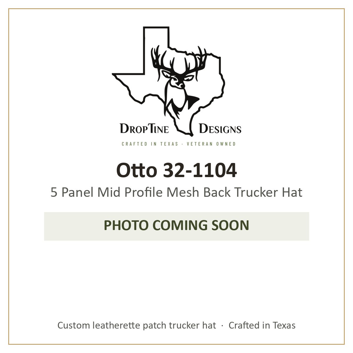 Photo coming soon: Otto 32-1104 5 Panel Mid Profile Mesh Back Trucker Hat