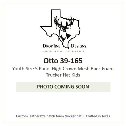 Photo coming soon: Otto 39-165 Youth Size 5 Panel High Crown Mesh Back Foam Trucker Hat Kids