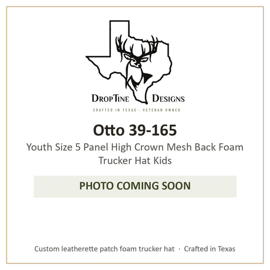 Photo coming soon: Otto 39-165 Youth Size 5 Panel High Crown Mesh Back Foam Trucker Hat Kids